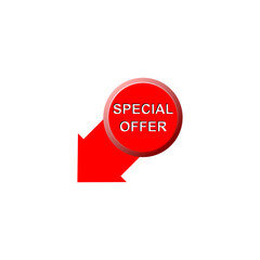Special Offer icon isolated on transparent background