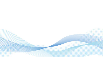 抽象的な背景　ウェーブ　波　フレーム　青と水色