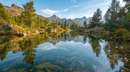 Serene Mountain Lake