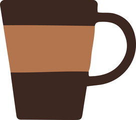 Brown Mug Vector Icon
