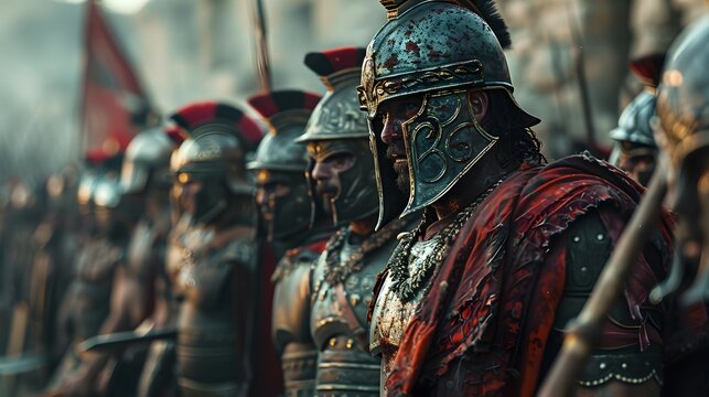 The army of gladiators stands ready for war