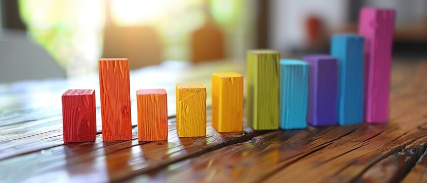 A bar graph illustrating the improvement in customer satisfaction over time.