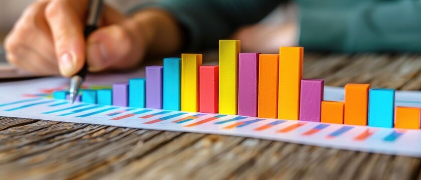 A bar graph illustrating the improvement in customer satisfaction over time.