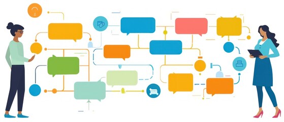 A flowchart outlining the steps for giving and receiving constructive feedback.