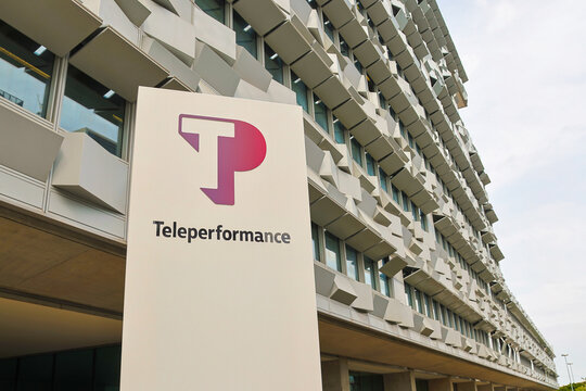 Exterior view of the teleperformance building, showcasing the company's modern architecture