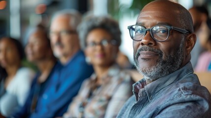 Group of retirees attending a financial planning workshop