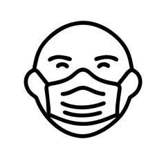 Gesichtsmaske Mundschutz Symbol 
