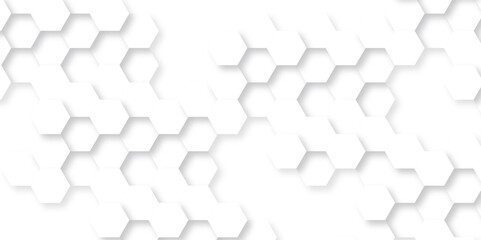 Background with hexagons . Abstract background with lines . white texture background . hexagon abstract background. Surface polygon pattern with glowing hexagon paper texture and futuristic business.