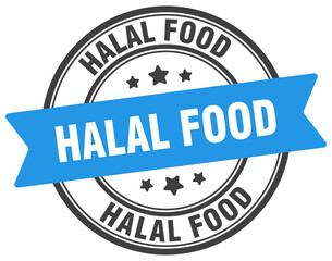Fototapeta premium halal food stamp. halal food label on transparent background. round sign