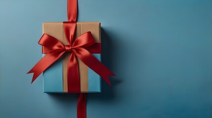 gift box with red ribbon