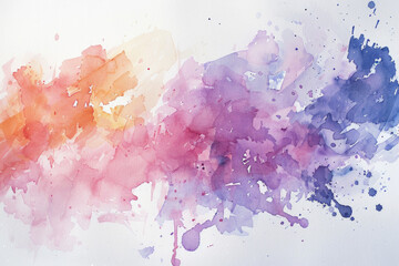 Obraz premium A minimalist watercolor splash with soft edges and a modern, pastel color scheme. 