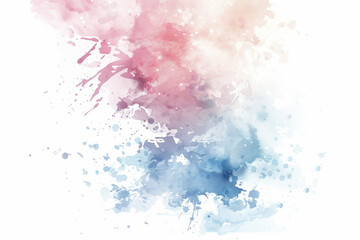 Obraz premium A minimalist watercolor splash with soft edges and a modern, pastel color scheme. 