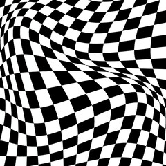 Obraz premium Abstract checkerboard moving seamless background