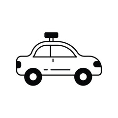 Fototapeta premium taxi icon with white background vector stock illustration