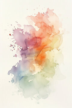 colorful watercolor splash abstract art clip art preview