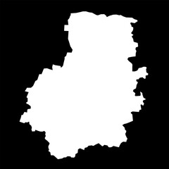 Telaiai county map, administrative division of Lithuania. Vector illustration.