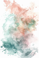 Obraz premium A minimalist watercolor splash with soft edges and a modern, pastel color scheme. 