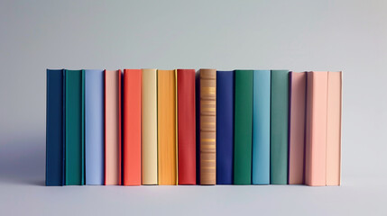Fototapeta premium Colorful Books Mock-up for Decorative Shelving