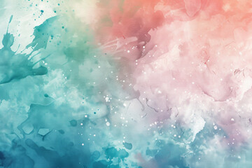 Fototapeta premium A minimalist watercolor splash with soft edges and a modern, pastel color scheme. 