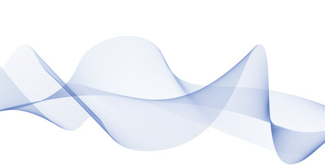 Vector abstract colorful flowing wave lines isolated on white background. Design element for technology, science, modern concept.
