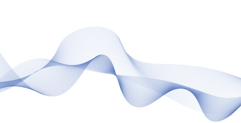 Vector abstract colorful flowing wave lines isolated on white background. Design element for technology, science, modern concept.