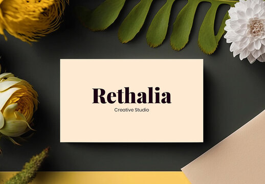 Minimalist Business Card Mockup Template