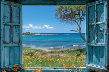 ocean ​​view from the window professional photography