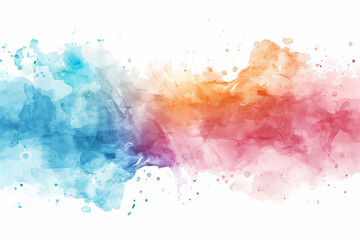 Fototapeta premium A minimalist watercolor splash with soft edges and a modern, pastel color scheme. 
