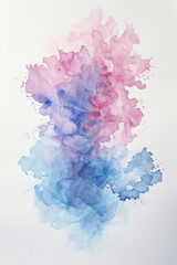 Fototapeta premium A minimalist watercolor splash with soft edges and a modern, pastel color scheme. 