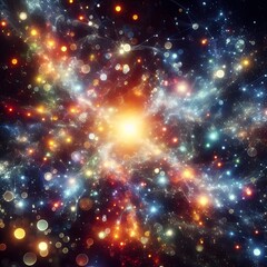 An electrifying display of abstract colorful lights