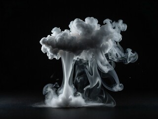 Colorful Smoke isolated background 
