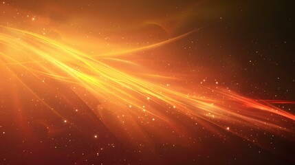 Obraz premium Golden light band on a black background