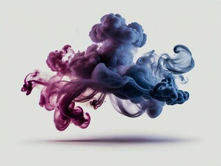 Colorful Smoke isolated background 
