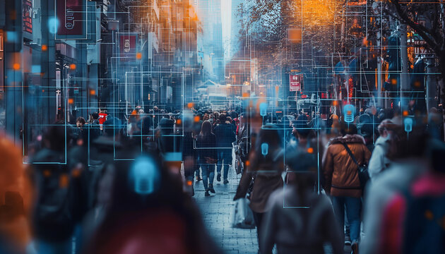 Security Camera Surveillance Footage of People