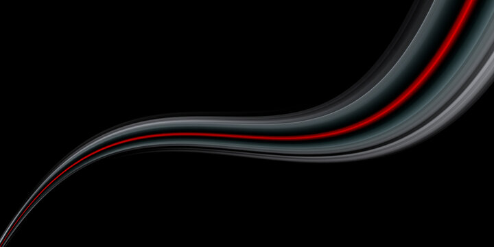 Futuristic technology abstract background with a glowing neon red line, tech background 