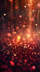Obraz premium Red bokeh background