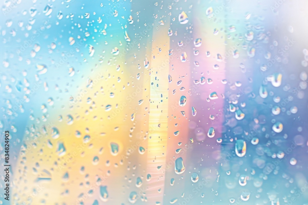 Poster distressed film background with rainbow leak effect. abstract grunge weathered with noise and scratc