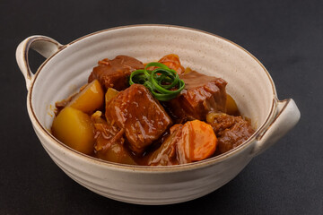 Beef Afritada is a Filipino Beef Stew and Vegetables in a Tomato Sauce.