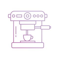 coffee machine icon with white background vector stock illustration