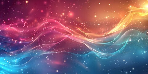 Fototapeta premium Colorful light waves