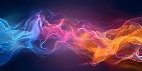 Fototapeta premium Abstract colorful wavy background