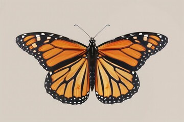 Naklejka premium butterfly on a flower