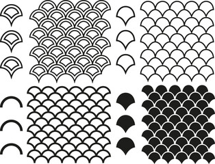Mermaid Scales, Fish Scale, Dragon Scales Vector © DownloadSVGFiles