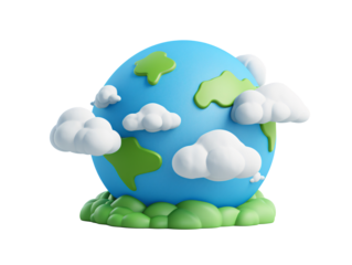 a blue and green planet with white clouds