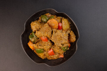 Beef Caldereta (Kalderetang Baka) is a Filipino Stew Beef with Liver Paste.