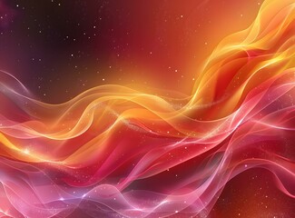 Red and pink waves