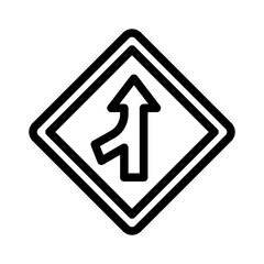 merging line icon