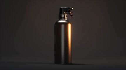 A 3D render of a volumizing hair spray bottle