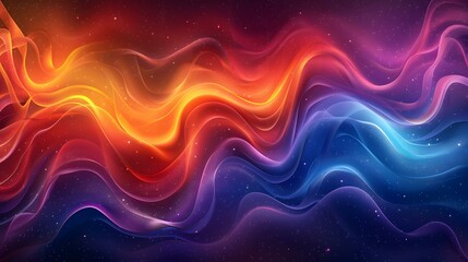 Obraz premium Colorful Wavy Space