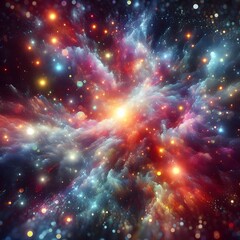 An electrifying display of abstract colorful lights